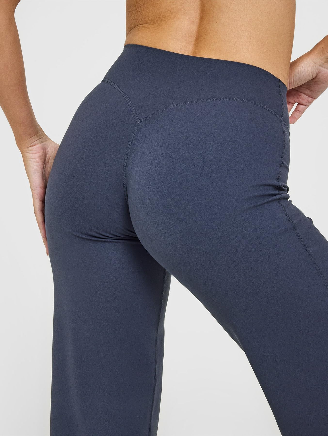 OQQ Yoga Pants Women High Waist Stretch Casual Soft Straight Leg Bottoms
