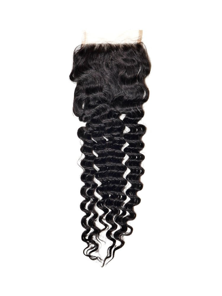 Brazilian Deep Wave 4x4 Closure - SHREYABEAUTYSTORE
