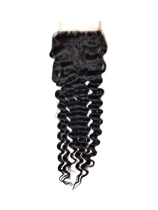 Brazilian Deep Wave 4x4 Closure - SHREYABEAUTYSTORE