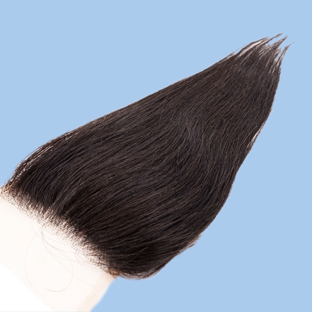 Brazilian Silky Straight 4x4 Transparent Closure - SHREYABEAUTYSTORE