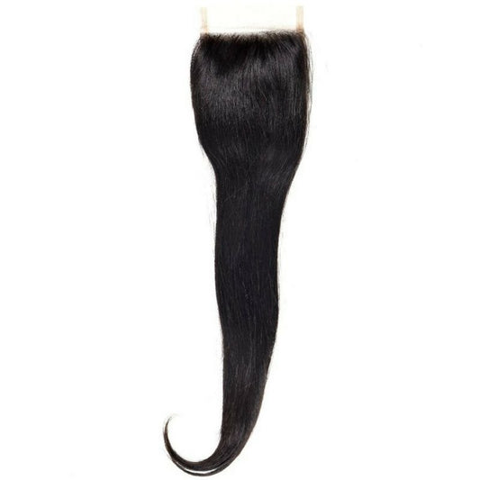 Brazilian Silky Straight 4x4 Transparent Closure - SHREYABEAUTYSTORE