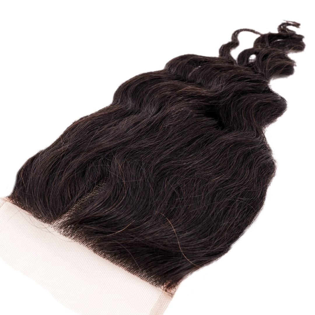 Brazilian Loose Wave 4x4 Transparent Closure - SHREYABEAUTYSTORE