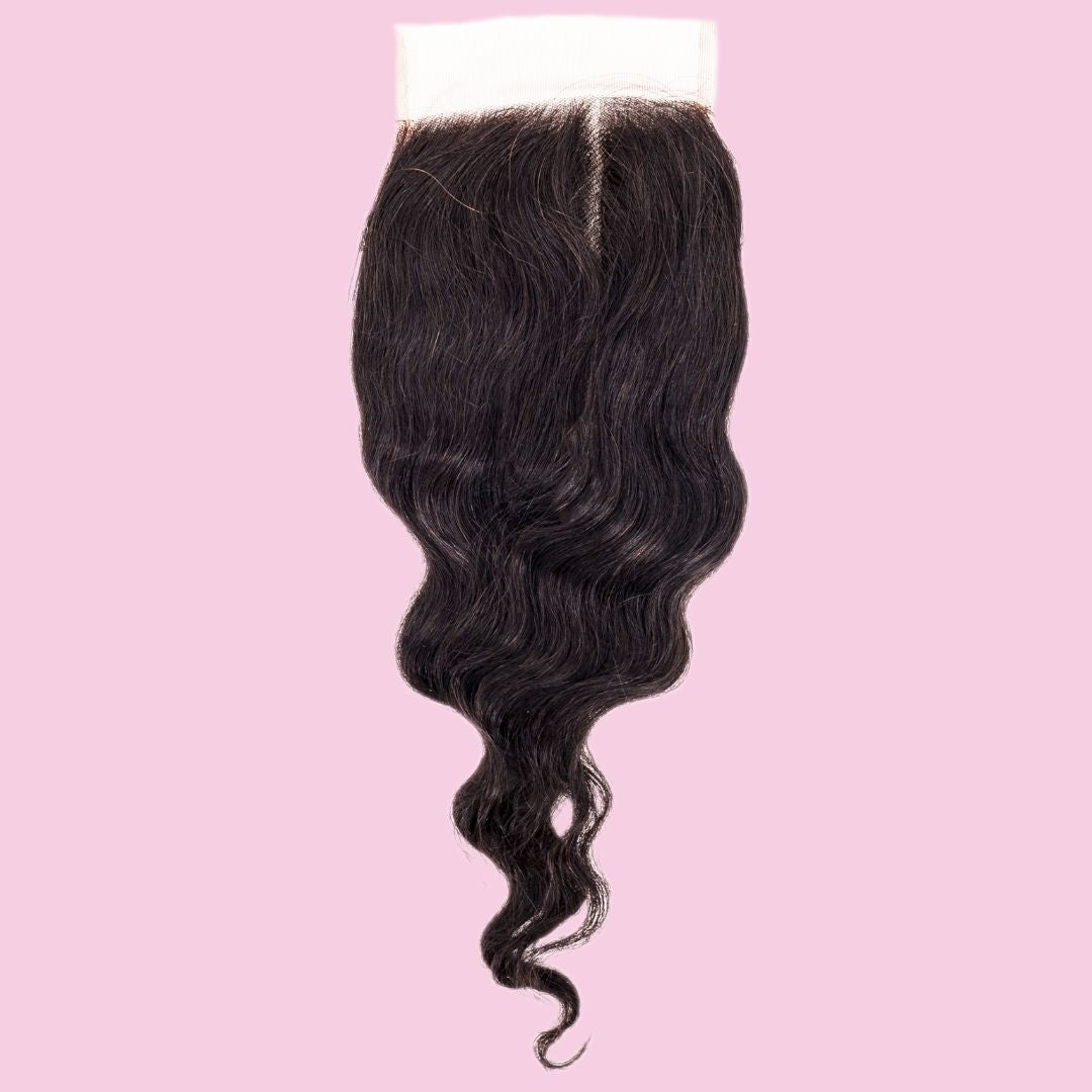 Brazilian Loose Wave 4x4 Transparent Closure - SHREYABEAUTYSTORE